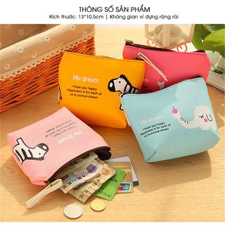 Ví Mini D8287 Hình Con Vật Siêu Đáng Yêu