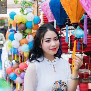 Áo Dài Đi Chùa Cao Cấp Cho Phật Tử - Áo Dài Pháp Phục Vải Voan Trắng Thêu Họa Tiết Đài Loan - ADVHTN36
