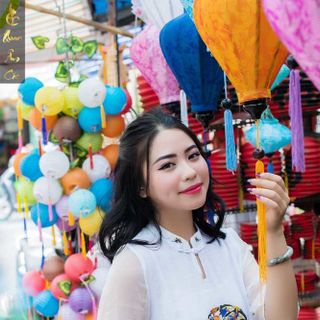 Áo Dài Đi Chùa Cao Cấp Cho Phật Tử - Áo Dài Pháp Phục Vải Voan Trắng Thêu Họa Tiết Đài Loan - ADVHTN36