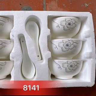 Bộ tô chén đĩa hộp xốp bộ 3 thố sứ cao cấp