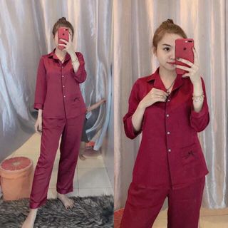 Bộ Pijama Satin lụa cao cấp Sana