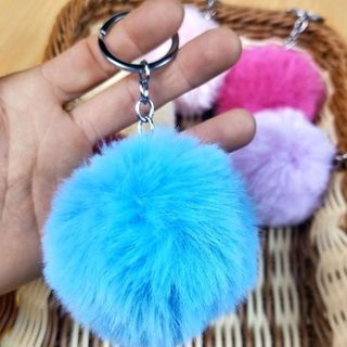 móc khóa cục bông