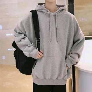 áo nỉ chui hoodie xám