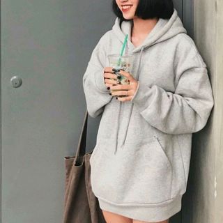 áo nỉ chui hoodie xám