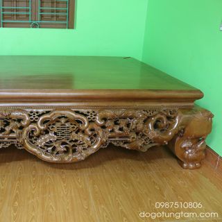 Sập Gụ Ngũ Phúc 1m6 Sập Ngồi 1m6 Gỗ Gụ
