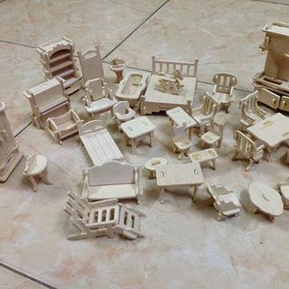 Đồ chơi lắp ghép mô hình nhà gỗ