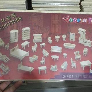 Đồ chơi lắp ghép mô hình nhà gỗ