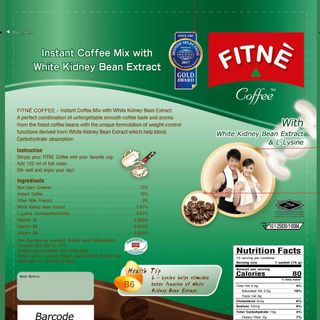 Cà Phê FITNE Chiết Xuất Đậu Trắng Thái Lan (15g x 10 gói)