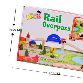 Đồ chơi lắp ráp mô hình giao thông thành phố bằng gỗ