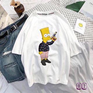 Áo thun tay lỡ sticker