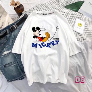 Áo thun tay lỡ sticker