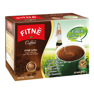 Cà Phê FITNE Cao Cấp Với Chất Xơ và Collagen Thái Lan (16g x 10 gói)