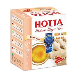 Trà Gừng HOTTA Không Đường Thái Lan- 100% Gừng Tươi Nguyên Chất ( 7g x 10 gói)