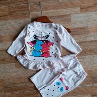 bo dài tay bé gái cotton 4 chieu6 32k