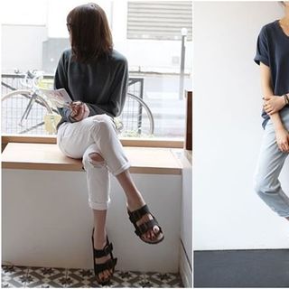 Giày sandal đế trấu 2 khóa màu trắng nữ