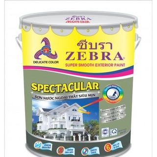 Sơn Nước Ngoại Thất Zebra Siêu Mịn 18L/Thùng
