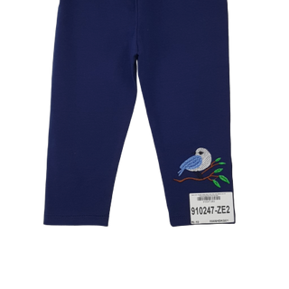 910247-ZE1- Quần leg bé gái cotton dài in chim hồng hiệu HBkids size bé 1-10ri10HT05QTNU110ZE1t7b11