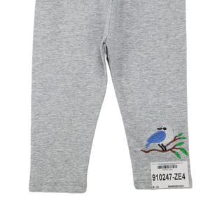 910247-ZE1- Quần leg bé gái cotton dài in chim hồng hiệu HBkids size bé 1-10ri10HT05QTNU110ZE1t7b11