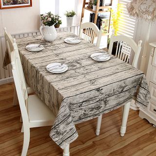 Khăn trải bàn canvas không ren KT 140x180cm họa tiết sọc caro nhiều mẫu KB trangtrinhacua