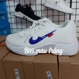 Giày thể thao nữ màu trắng-hồng