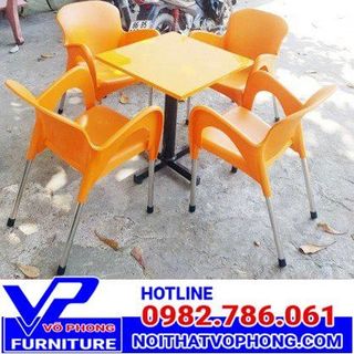 bàn ghế cà fe mây nhựa ô dù giá sỉ