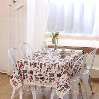 Khăn trải bàn canvas có ren KT 140x220cm nhiều họa tiết nhiều mẫu KB trangtrinhacua