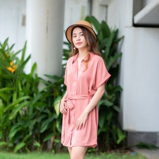 ĐẦM SƠ MI DÁNG SUÔNG TRẺ TRUNG THANH LỊCH XANH