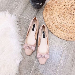 Giày Bít 5p nơ lụa