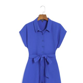 ĐẦM SƠ MI DÁNG SUÔNG TRẺ TRUNG THANH LỊCH XANH NAVY