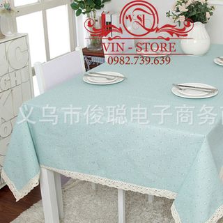 Khăn trải bàn canvas có ren KT 90x140cm nhiều họa tiết nhiều mẫu KB trangtrinhacua