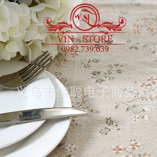 Khăn trải bàn canvas không ren KT 140x140cm nhiều họa tiết nhiều mẫu KB trangtrinhacua