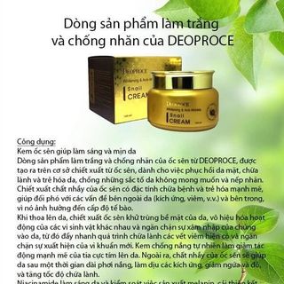 Kem Ốc Sên Chống Lão Hóa Chuyên Sâu Deoproce Whitening Anti-Wrinke Snail Cream