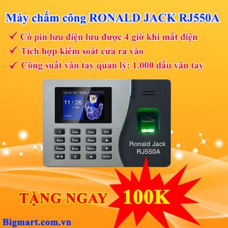 Máy chấm công vân tay Ronald Jack RJ550A