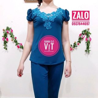 Đồ bộ dài thun ladong màu riêu