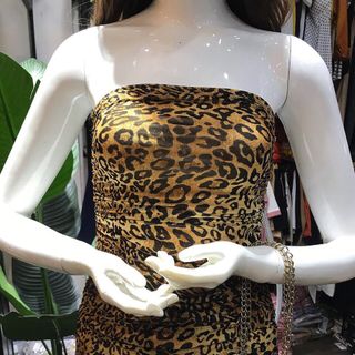 Đầm body ống nhún beo sexy