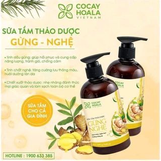 Sữa tắm thảo dược Gừng Nghệ
