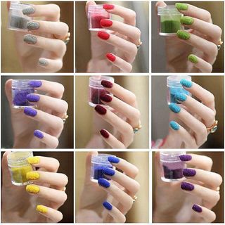 Bột nhung đắp móng tay làm nail