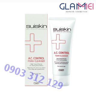 SỮA RỬA MẶT TRỊ MỤN SUISKIN AC CONTROL CLEANSING FOAM 150ML