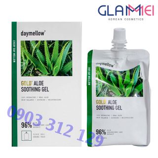 Gel Dưỡng Ẩm Chiết Xuất Nha Đam Tinh Thể Vàng 24K Daymellow Gold Aloe Soothing Gel