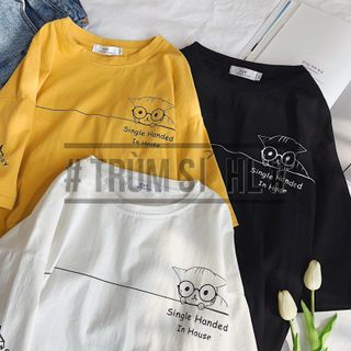 Áo Thun Tay Lỡ Cú Mèo Single Handed In House