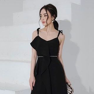 ĐẦM XÒE 2 DÂY THẮT NƠ VAI MS 2337