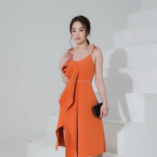 ĐẦM XÒE 2 DÂY THẮT NƠ VAI MS 2337