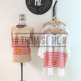 Áo Thun Tay Lỡ Hươu Cao Cổ