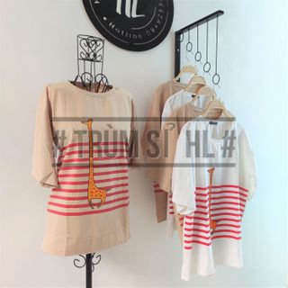 Áo Thun Tay Lỡ Hươu Cao Cổ