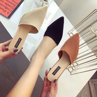 Dép gót nhọn thun