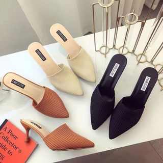 Dép gót nhọn thun