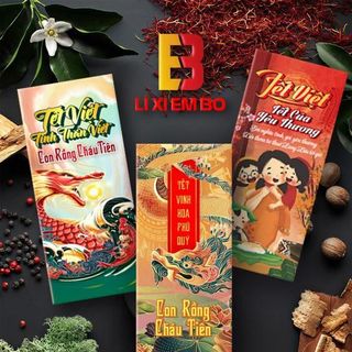 sỉ 1000 bao lì xì siêu đẹp siêu sang tặng kèm bao kiếng
