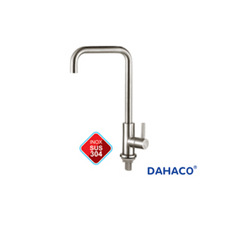 Vòi chén lạnh củ tròn ống tròn chữ U inox 304 DHC-05C DAHACO giá sỉ