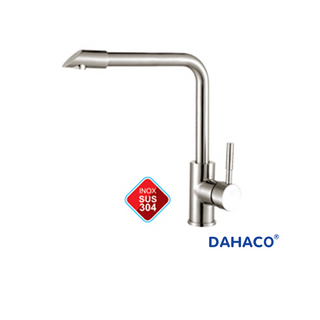 Vòi rửa chén nóng lạnh ống tròn vuông 90 độ inox 304 DHC-04B DAHACO giá sỉ