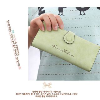 Ví nữ dáng dài Hàn Quốc khóa nút ngoài HORROW FASHION